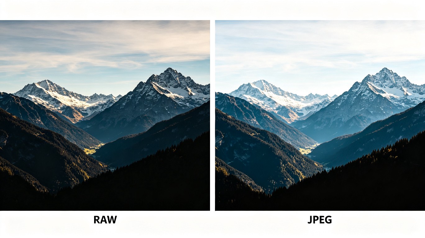 RAW格式vs JPEG配图