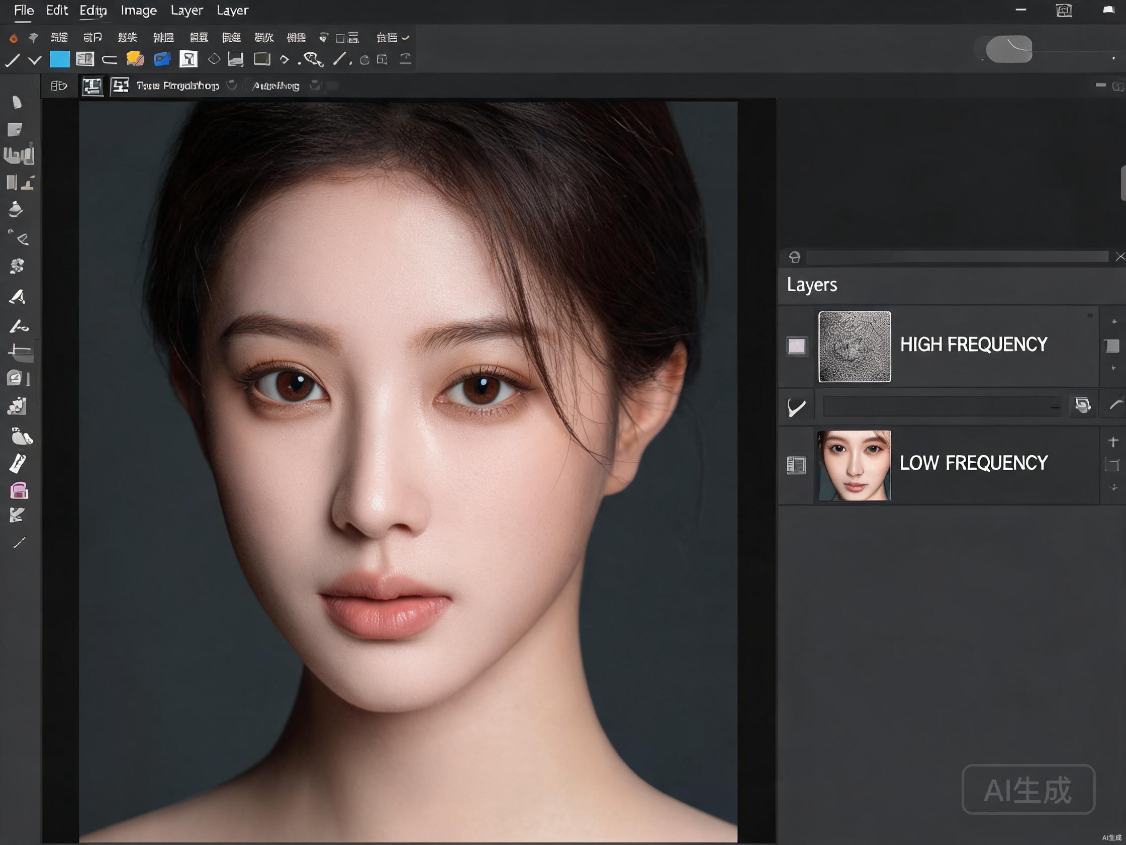 Photoshop人像磨皮完全指南：保留质感的高级修图技巧 - 配图1