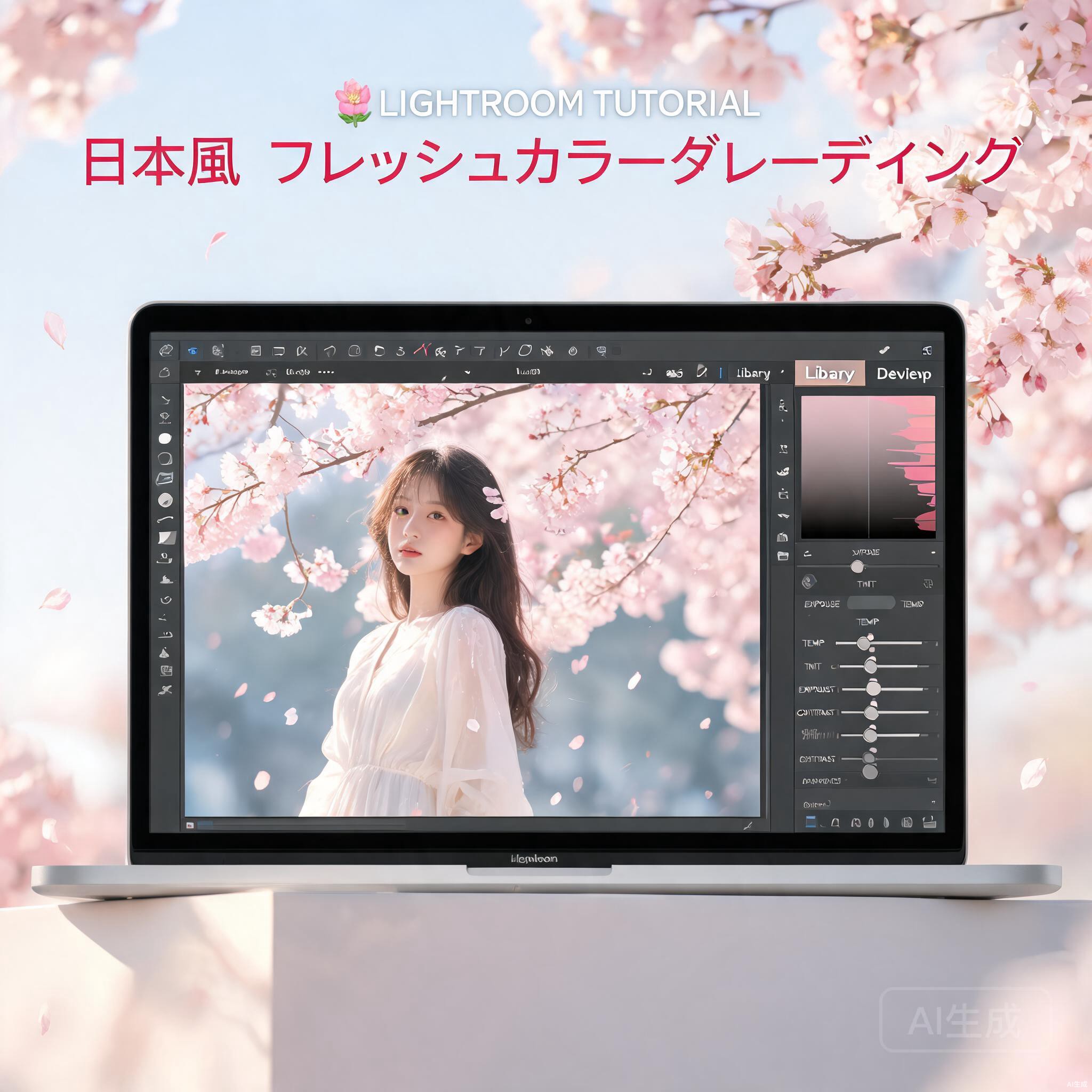 Lightroom日系清新色调调色教程：从RAW到唯美人像