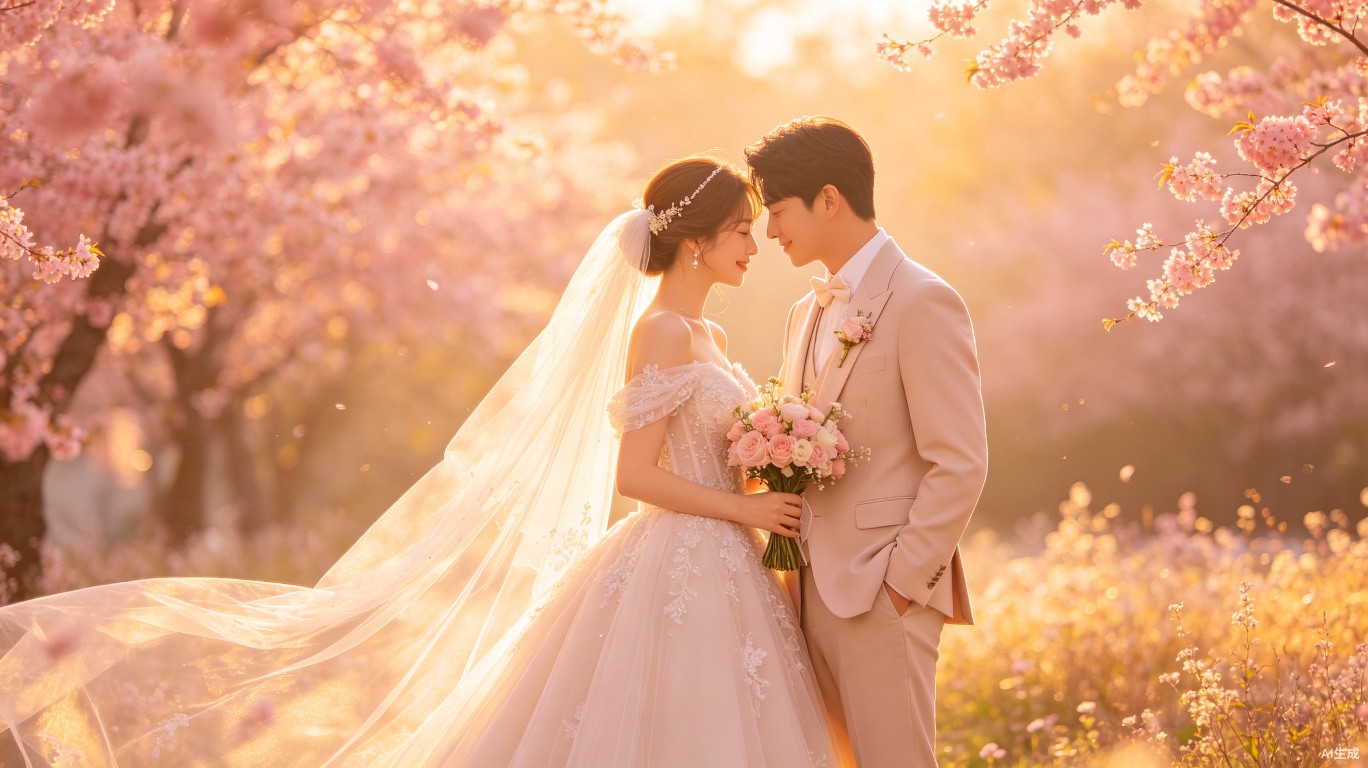 婚礼人像调色教程：LR打造梦幻暖色调婚礼照片