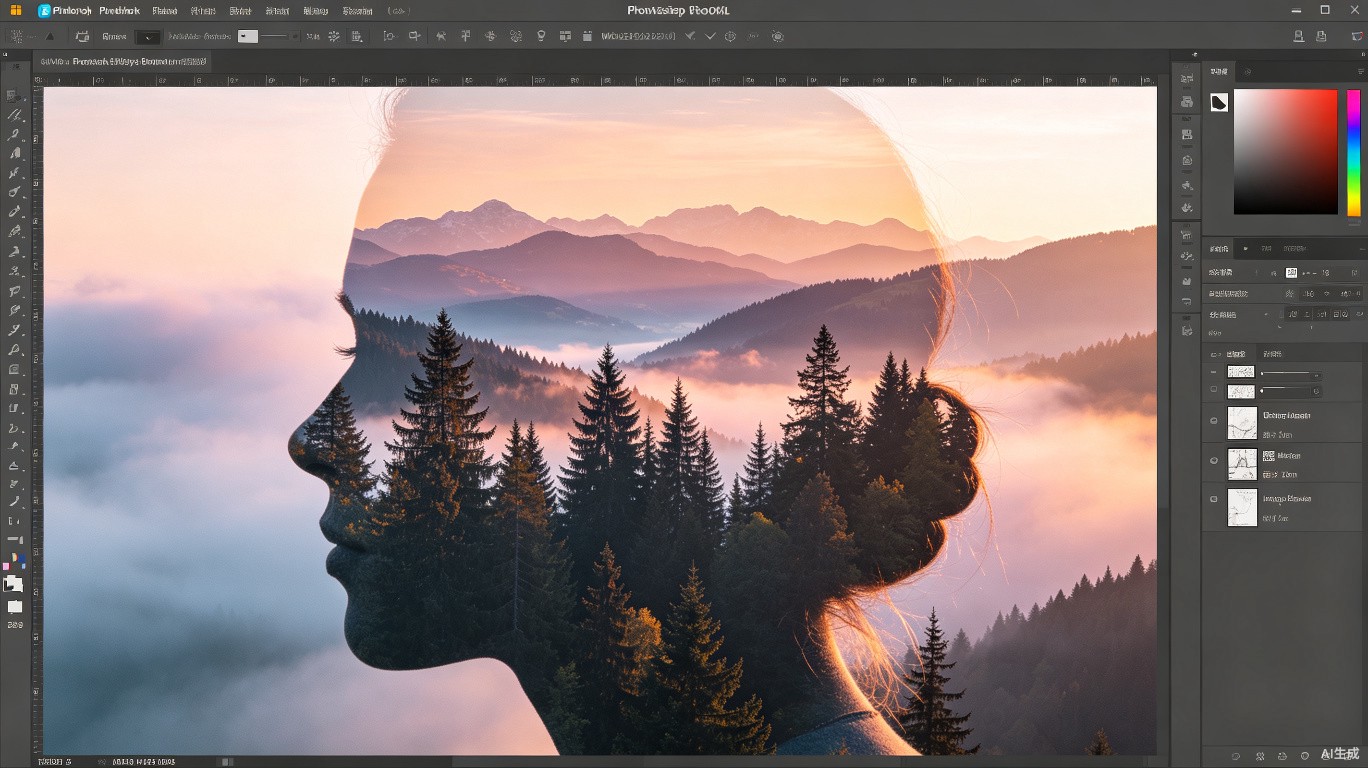 PS合成技巧：如何用Photoshop制作双重曝光艺术效果