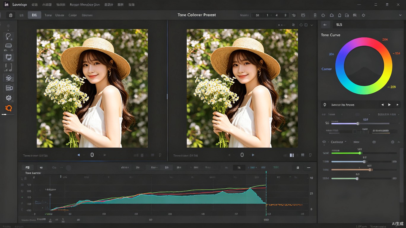 Lightroom色调曲线与HSL面板精细调整